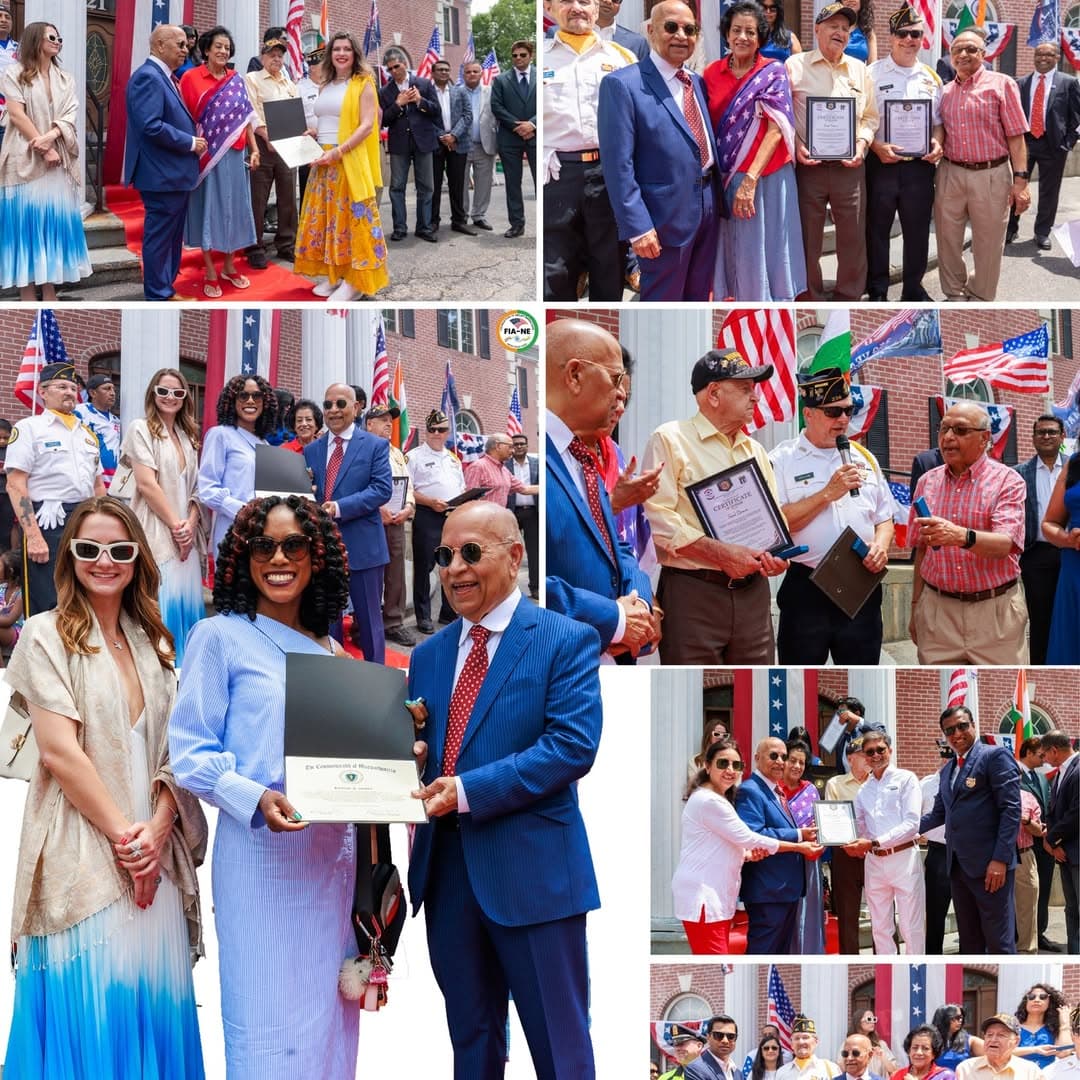 Honoring our community at FIANE's celebration of America's 250th — flags, awards